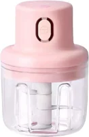250ML Electric Mini Garlic and Meat Chopper | Portable Food Processor with Stainless Steel Blades for Quick Chopping of Vegetables, Fruits, Nuts, and More