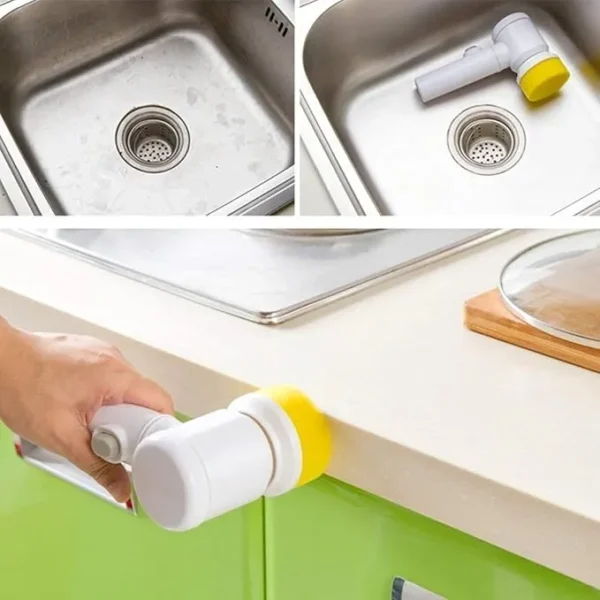 5 in 1 Magic Cleaning Brush – Multipurpose Scrubber for Kitchen, Bathroom, Tiles, Shoes & Household Use | Multi-Functional Brush Set for Easy Cleaning