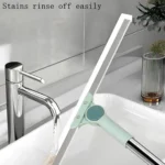 Heavy Duty Magic Broom Silicon Floor Wiper, Premium Floor Cleaning Squeegee,erfect for Bathroom and Kitchen Floors, Stainless Steel Extendable Handle, Easy Floor Cleaning Tool
