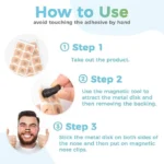 Breathing Nasal Strip Starter Kit for Boost Oxygen Level, Reduce Snoring, Improve Sleep Quality - Sweat Resistant, Skin Safe Nasal Strips Sugar Control Acupressure (15 Count)