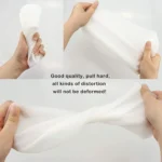 Large Reusable Silicone Kneading Bag, Fold Top Closure, White, Collapsible, Multipurpose Food Storage Bag for Baking, Cooking, and Preservation