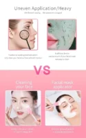 Face Mask Brush Double-Head Silicone Face Mask Brush 2-in-1