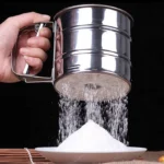 Flour Sifter for Baking Atta chhani Hand Press Design Stainless Steel