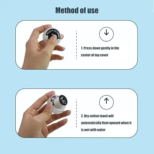 Pressed Portable Wet And Dry Wipes,Press Pop up Hand