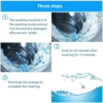 10 Pcs Washing Machine Deep Cleaner Tablet for Washing Machines Front and Top Load Machine