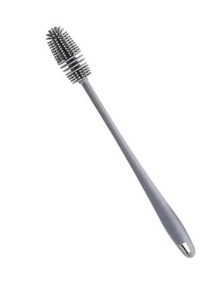 Long Bottle Cleaning Brush with Flexible Handle – Extra Long Bristle Brush for Water Bottles, Hydro Flask, Tumblers, Glasses & Narrow Neck Containers